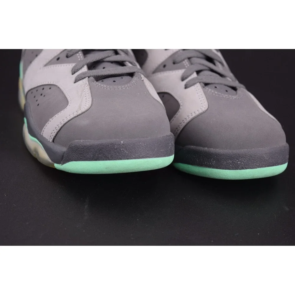 Jordan Air Jordan 6 Retro GG Kids 7.5Y Grey Green Glow 543390-005 Good Condition